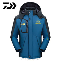 DAIWA Fishing Clothing Winter Autumn Winter Waterproof Warm Fishing Jackets Men Fleece Thick Outdoor Fishing Shirts M-9XL