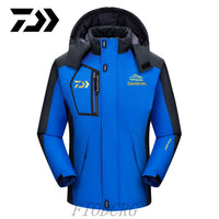 DAIWA Fishing Clothing Winter Autumn Winter Waterproof Warm Fishing Jackets Men Fleece Thick Outdoor Fishing Shirts M-9XL