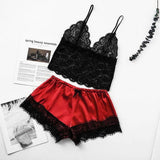 Separate 2pcs Lace Sleepwear Women Beach Dress Lingerie Night Short Sleeveless Ladies Satin Nightgown Through La Sleepwear