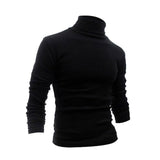 2020 Classic Men's Sweater Males Turtleneck Casual Sweater Autumn Winter Homme Slim Fit Knitted Cotton Pullovers Solid Color