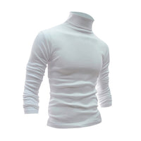 2020 Classic Men's Sweater Males Turtleneck Casual Sweater Autumn Winter Homme Slim Fit Knitted Cotton Pullovers Solid Color