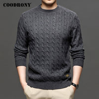 COODRONY Brand Sweater Men Streetwear Fashion Knitwear Jumper O-Neck Pullover Men Clothing Autumn Winter Casual Sweaters C1191