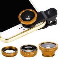 Wide Angle Mobile Phone Camera Lens Fish Eye Macro Lens for Iphone 7 8 Plus Xr 11 Universal 3 In 1 Smartphone Fisheye Lens Cover