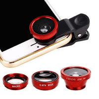 Wide Angle Mobile Phone Camera Lens Fish Eye Macro Lens for Iphone 7 8 Plus Xr 11 Universal 3 In 1 Smartphone Fisheye Lens Cover