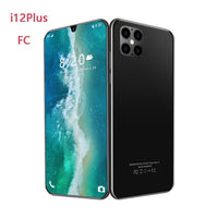 Global i12 Plus 6.7Inch Smartphone Android 10.0 Snapdragon855 Network Octa Core 8GB RAM 256GB ROM 5600mAh 4G5G Mobile Phone Case