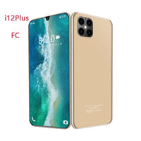 Global i12 Plus 6.7Inch Smartphone Android 10.0 Snapdragon855 Network Octa Core 8GB RAM 256GB ROM 5600mAh 4G5G Mobile Phone Case