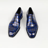 Saint Sharon Leather shoes men's Oxford crocodile leather bow bottom business shoes Goodyear high quality pure hand luxury shoes