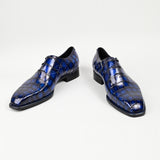 Saint Sharon Leather shoes men's Oxford crocodile leather bow bottom business shoes Goodyear high quality pure hand luxury shoes
