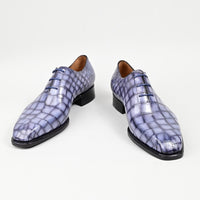 Saint Sharon Leather shoes men's Oxford crocodile leather bow bottom business shoes Goodyear high quality pure hand luxury shoes