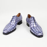 Saint Sharon Leather shoes men's Oxford crocodile leather bow bottom business shoes Goodyear high quality pure hand luxury shoes