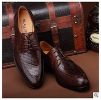 Ourui New Genuine Lizard Skin Men'S Business Suit Men Handmade Leather Shoes Men Shoes