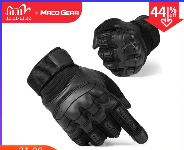 Touch Screen Hard Knuckle Tactical Gloves PU Leather Army Military Combat Airsoft Outdoor Sport Cycling Paintball Hunting Swat