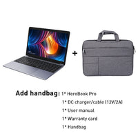 CHUWI HeroBook Pro 14.1 inch 1920*1080 IPS Screen Intel Celeron N4000 Processor DDR4 8GB 256GB SSD Windows 10 Laptop