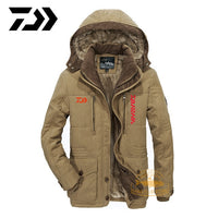 DAIWA Fishing Clothing Winter Autumn Winter Waterproof Warm Fishing Jackets Men Fleece Thick Outdoor Fishing Shirts M-9XL