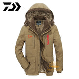 DAIWA Fishing Clothing Winter Autumn Winter Waterproof Warm Fishing Jackets Men Fleece Thick Outdoor Fishing Shirts M-9XL