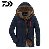 DAIWA Fishing Clothing Winter Autumn Winter Waterproof Warm Fishing Jackets Men Fleece Thick Outdoor Fishing Shirts M-9XL