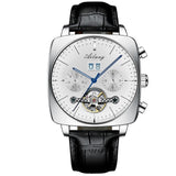 swiss watch mechanical automatic chronograph Square Large Dial Watch Hollow Waterproof 2020 New mens fashion watches luxury