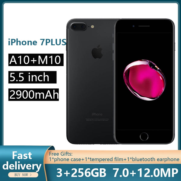 Used Unlocked Apple iPhone 7Plus 32/128/256GB ROM iPhone 7 Plus Fingerprint Smartphones 12MP IOS LTE 12.0MP Camera Mobile Phones