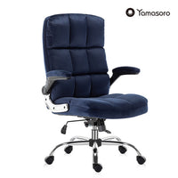 Yamasoro High Back Home Office Chair Fabric Computer Desk Chair Adjustable Hight with Movable Armrest