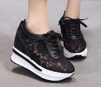 mesh breathable shoes platform heel casual shoes for women 2020 wedges platform shoes for women chaissures zapatos adidas mujer