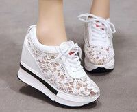 mesh breathable shoes platform heel casual shoes for women 2020 wedges platform shoes for women chaissures zapatos adidas mujer