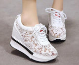 mesh breathable shoes platform heel casual shoes for women 2020 wedges platform shoes for women chaissures zapatos adidas mujer
