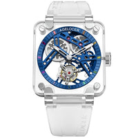 AGELOCER Swiss Original Brand Full Sapphire Crystal Gems Men's Automatic Tourbillon Watches Men Mechanical Power Reserve 80H