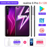 realme 6 Pro Unlockphone 8GB RAM 128GB ROM Mobile Phone Snapdragon 720G 4200mAh Battery 30W fast Change 64MP Camera Smartphones