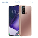 4G 5G Note20 Ultra Mobile Phone 10core 8G 256G Dual Card 6.7” Full-Screen Ultrabook Global Telefones Celulares Smartphone Google