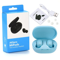 BOHM A6S PRO TWS Bluetooth Earphone Wireless Headphone Stereo Headset sport Earbuds microphone with charging box for smartphone