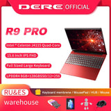 Dere R9 PRO 15.6inch Laptop 12GB RAM 256GB ROM SSD Notebook Wndows 10 pro Laptop Intel Gemini lake J4115 Computer PC Portable