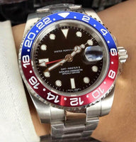 Custom Logo Swiss automatic Movement High-end Brand Automatic Mechanical Watch GMT Automatic movement Men watch Rolexable