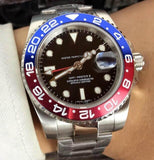 Custom Logo Swiss automatic Movement High-end Brand Automatic Mechanical Watch GMT Automatic movement Men watch Rolexable