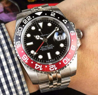 Custom Logo Swiss automatic Movement High-end Brand Automatic Mechanical Watch GMT Automatic movement Men watch Rolexable