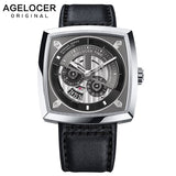 2019 New Swiss Brand AGELOCER Big Sport Watch Men Luminous Analog Automatic Watches Top Black Watch relogio masculino 5601A1