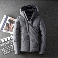Men's coat, Japan and South Korea gray duck down winter jacket short coat