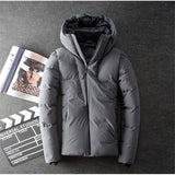 Men's coat, Japan and South Korea gray duck down winter jacket short coat