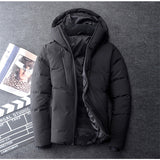 Men's coat, Japan and South Korea gray duck down winter jacket short coat