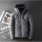 Men's coat, Japan and South Korea gray duck down winter jacket short coat