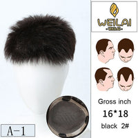 WEILAI toupee Head usage bald Alopecia Advanced knitting technology Dyeable Men's Wig  3 models Custom product