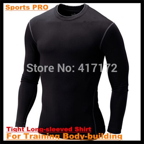 100pcs!High Flexibility Body Compression Base Layer PRO Body-building Tight Full Long-sleeved Shirt  Bottoming Underwear