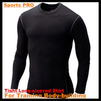 100pcs!High Flexibility Body Compression Base Layer PRO Body-building Tight Full Long-sleeved Shirt  Bottoming Underwear