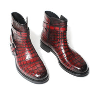 Vikeduo Designer Classic Custom Handmade Fashion Luxury Genuine Leather Boots Alligator Winter Snow Crocodile Dress Men Boots