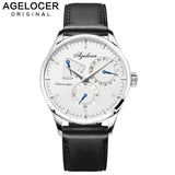 Agelocer Swiss Brand Watch Swizerland Luzern Design Mechanical Watches Power Reserve 42 Hours Fitness Male Clock Fashion Watch