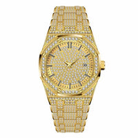 MISSFOX New Arrival Role Watch Men Luxury Brand Top Male Gold Wrist Watch Ar High Quality Diamond Rolexable Watch For Men's Gift