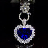 jewellery supplier wholesale classic 18k gold South Africa real diamond natural blue sapphire ring necklace pendant for women