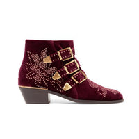 ARQA Winter Genuine Leather Buckle Ankle Boots For Women Pointed Toe Kitten Heels Motorcycle boots Shoes Women zapatos mujer